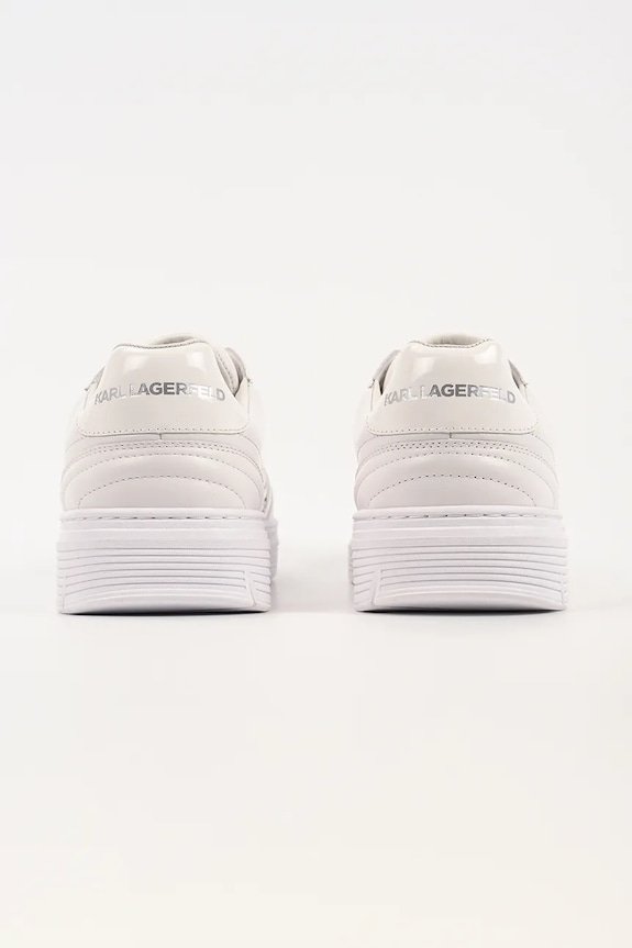 Obuwie Karl Lagerfeld Kourtney sneakersy męskie skórzane KL53025.01W biały