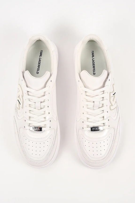 Karl Lagerfeld Kourtney sneakersy męskie skórzane biały KL53025.01W