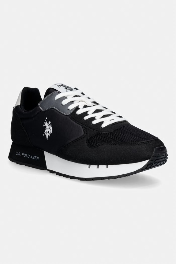 U.S. Polo Assn. sneakersy męskie syntetyczny czarny DENI003M.6TH1