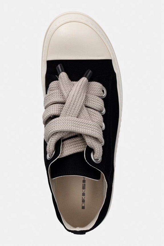 Rick Owens DRKSHDW Jumbolace Low pánske tenisky čierna DU01F4819.DOW2