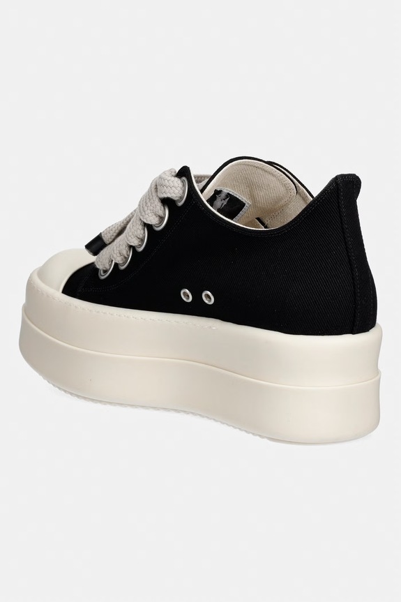 Обувки Rick Owens DRKSHDW Mega Bumper Jumbolace Low ниски кецове мъжки DU01F4851.DOW2 черен
