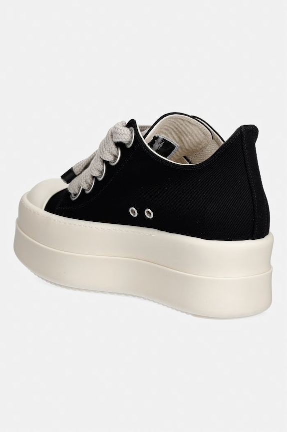 Scarpe Rick Owens DRKSHDW Mega Bumper Jumbolace Low sneakers da uomo DU01F4851.DOW2 nero