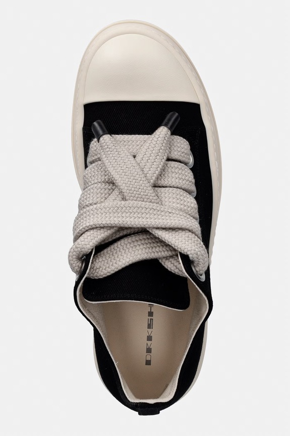 Rick Owens DRKSHDW Mega Bumper Jumbolace Low ниски кецове мъжки черен DU01F4851.DOW2