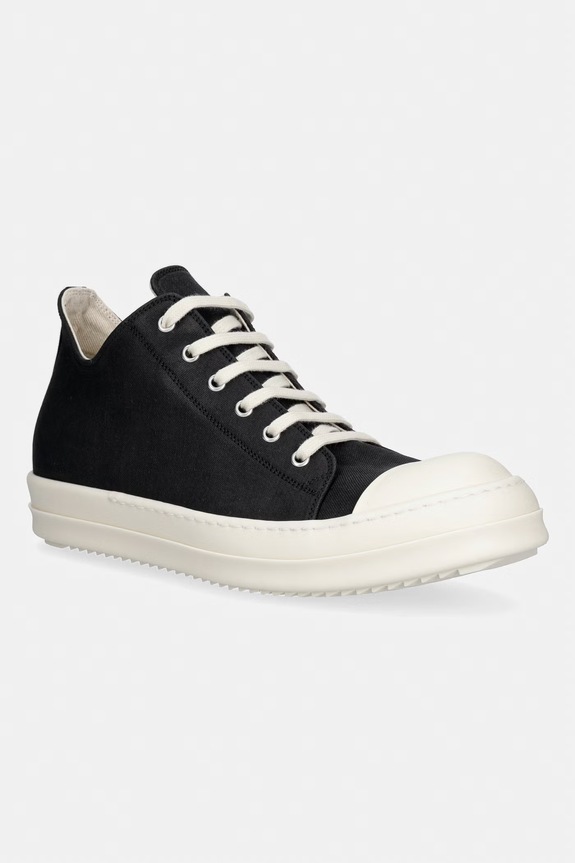 Rick Owens DRKSHDW Denim Low teniși pentru bărbați negru DU01F4802.DBK