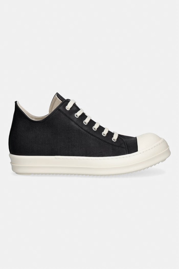 Rick Owens DRKSHDW Denim Low teniși pentru bărbați DU01F4802.DBK negru SS26