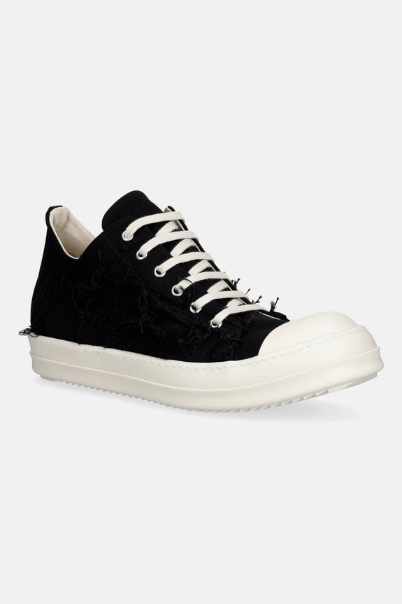 Rick Owens DRKSHDW Denim Low ниски кецове мъжки текстилен черен DU01F4802.SLASH