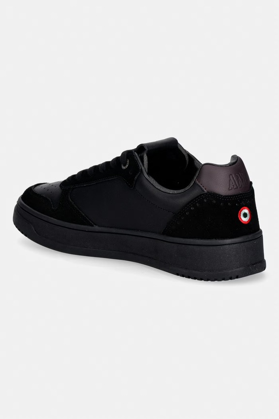 Boty Kožené tenisky Aeronautica Militare SNEAKERS 261SC0235UPL00244.34300 černá