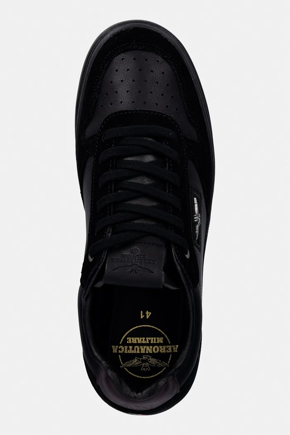 Kožené tenisky Aeronautica Militare SNEAKERS černá 261SC0235UPL00244.34300