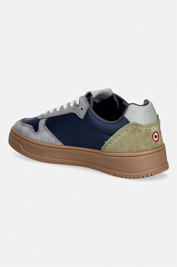 Boty Kožené tenisky Aeronautica Militare SNEAKERS 261SC0235UPL00244.94402 námořnická modř