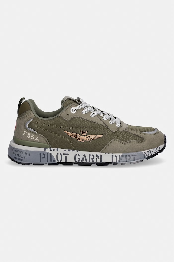 Tenisky Aeronautica Militare SNEAKERS 261SC0276UCT04327.07301 zelená SS26