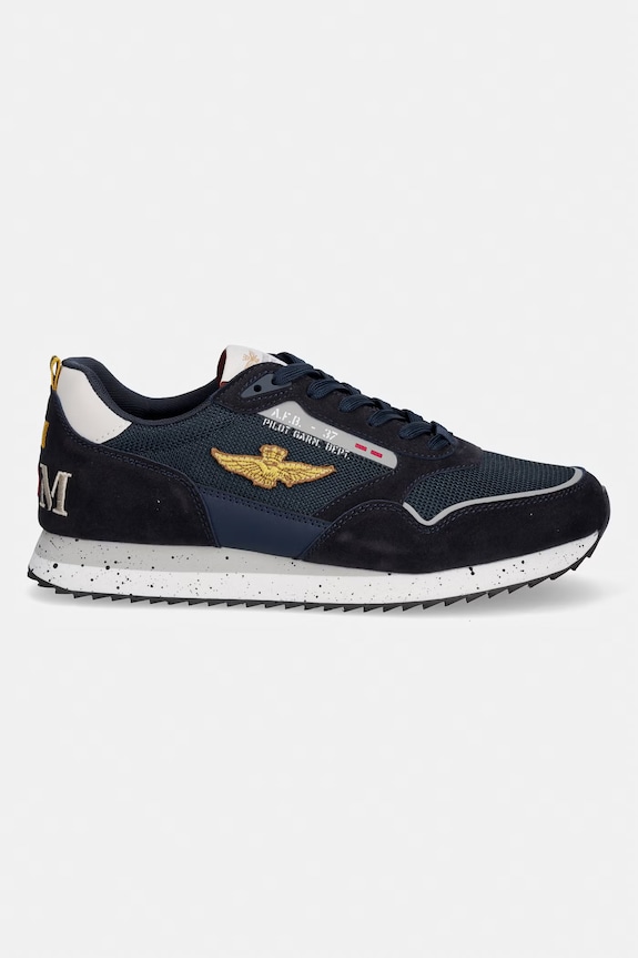 Tenisky Aeronautica Militare SNEAKERS 261SC0288UCT03545.08184 tmavomodrá SS26