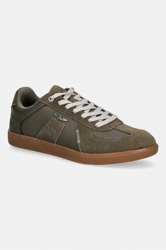 Aeronautica Militare sneakers din piele SNEAKERS piele întoarsă verde 261SC0315UPL00244.07302