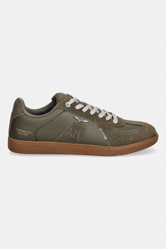 Aeronautica Militare sneakers din piele SNEAKERS 261SC0315UPL00244.07302 verde SS26