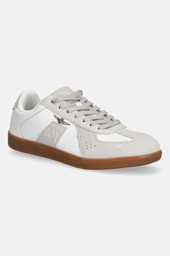 Kožené tenisky Aeronautica Militare SNEAKERS usňová koža béžová 261SC0315UPL00244.73062