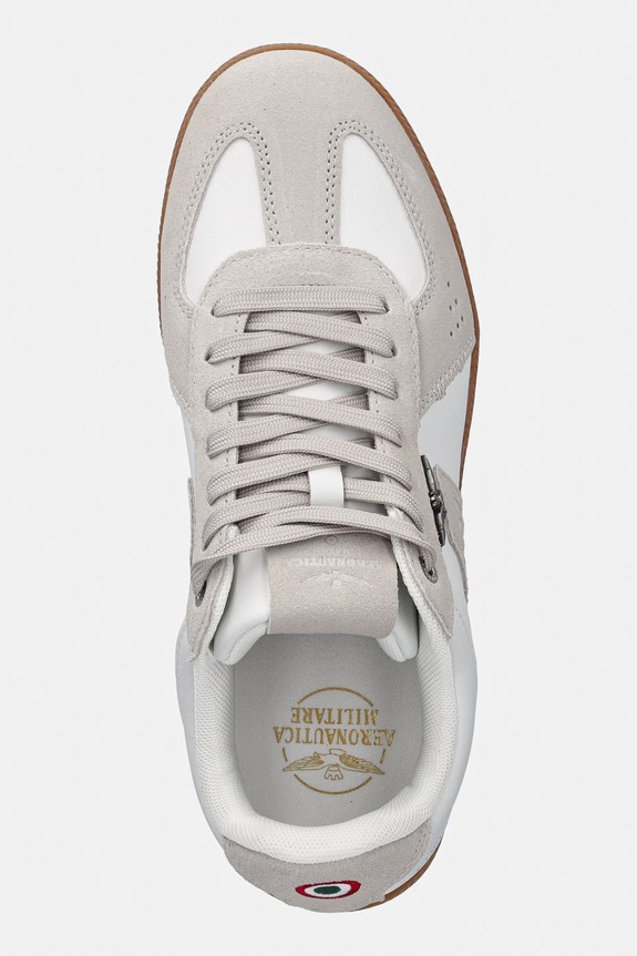 Kožené tenisky Aeronautica Militare SNEAKERS béžová 261SC0315UPL00244.73062