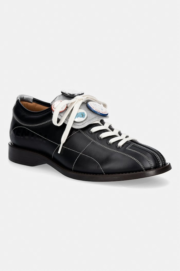 Kenzo półbuty skórzane Derby casual czarny FG55DB120L50