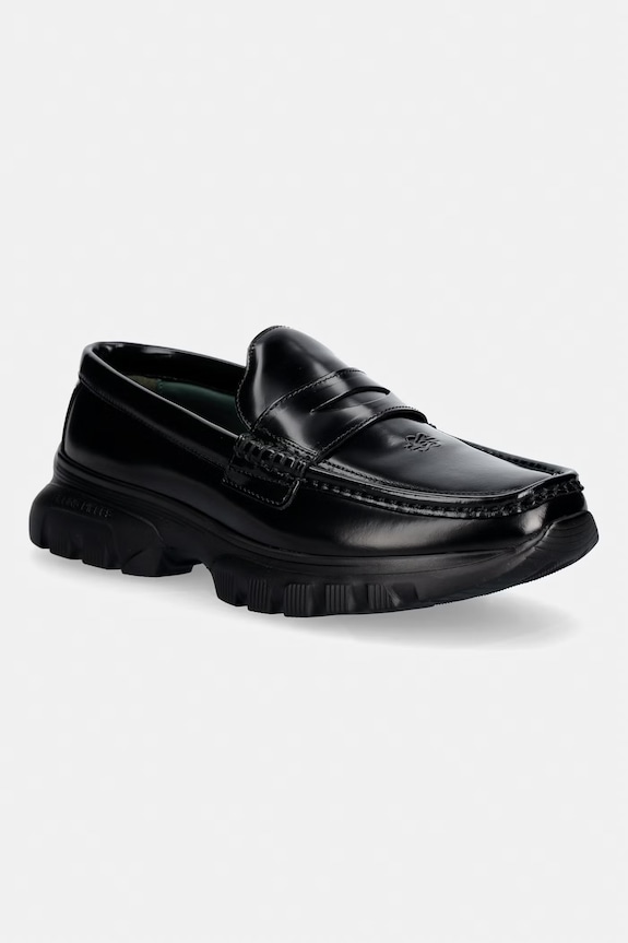 Filling Pieces pánske kožené mokasíny Hybrid Loafer Polido čierna 112611334323.130