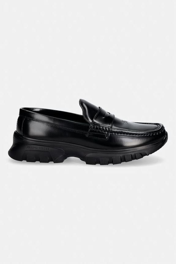 Filling Pieces pánske kožené mokasíny Hybrid Loafer Polido 112611334323.130 čierna SS26