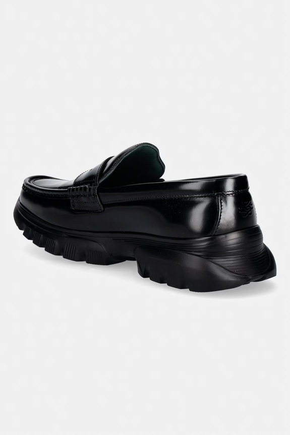 Obuv Filling Pieces pánske kožené mokasíny Hybrid Loafer Polido 112611334323.130 čierna