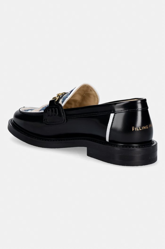 Obuwie Filling Pieces mokasyny skórzane Loafer Broken Plate 112611303321.130 czarny