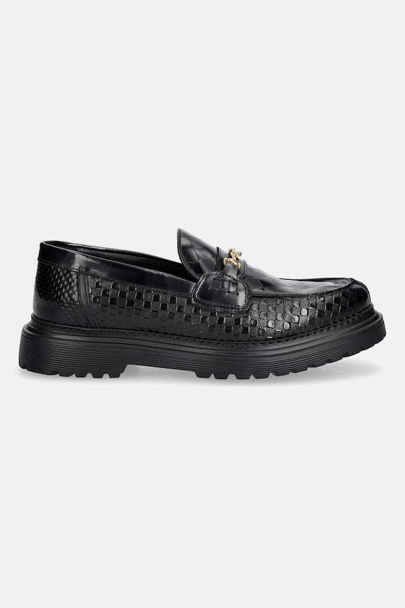 Filling Pieces Loafer Graved mocasini pentru bărbați din piele 112611303311.130 negru SS26