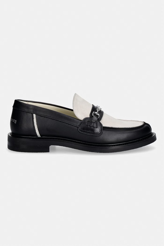 Filling Pieces mokasyny skórzane Loafer Hazy 112611303315.210 czarny SS26