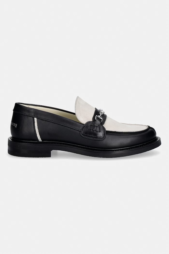 Filling Pieces mokasyny skórzane Loafer Hazy 112611303315.210 czarny SS26