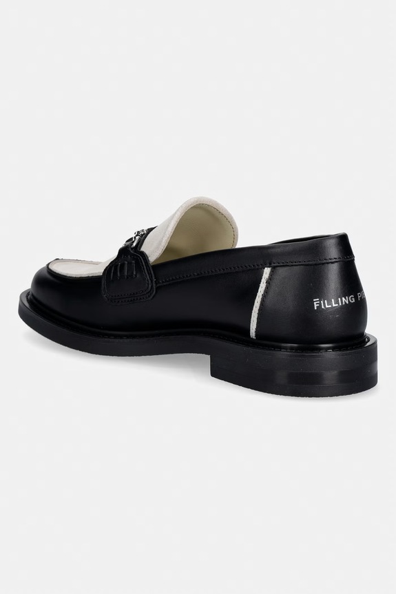 Obuwie Filling Pieces mokasyny skórzane Loafer Hazy 112611303315.210 czarny