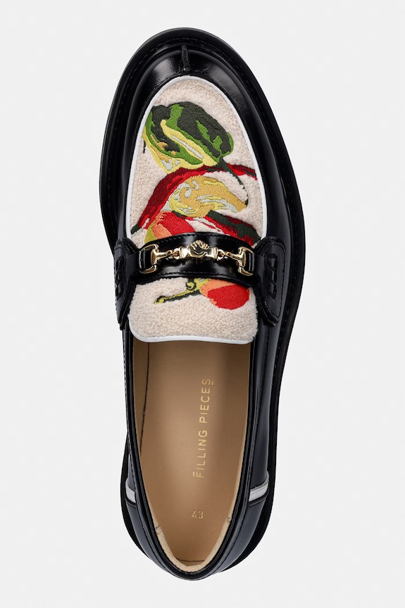 Filling Pieces mokasyny Loafer Pepper czarny 112611303287.130