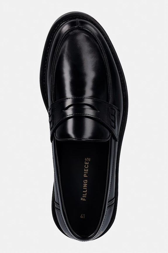 Filling Pieces mokasyny skórzane Loafer Polido Minimum czarny 112511303182.130