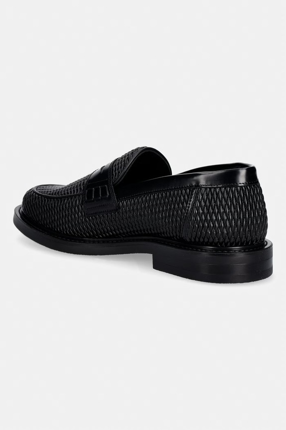 Obuv Filling Pieces pánske kožené mokasíny Loafer Reed 122511303202.130 čierna