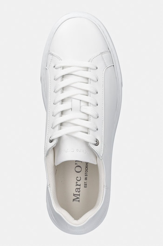 Marc O'Polo sneakers din piele Cedric 2A alb 60128053501100