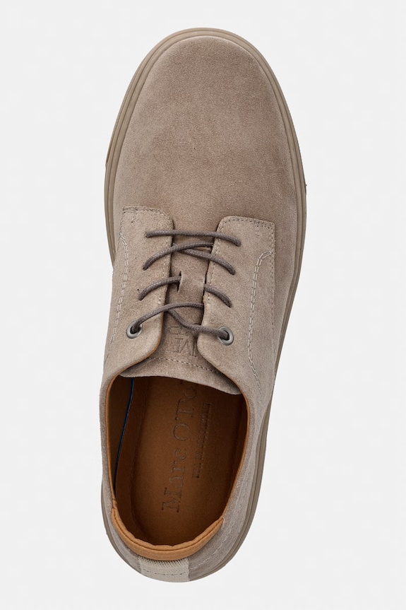 Marc O'Polo sneakers din piele întoarsă Malte 9B bej 60127183401325