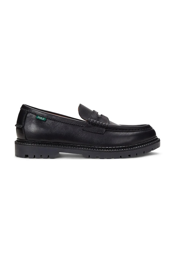 Polo Ralph Lauren mokasyny skórzane LEATHER-JETT PENNY casual czarny 803961420001