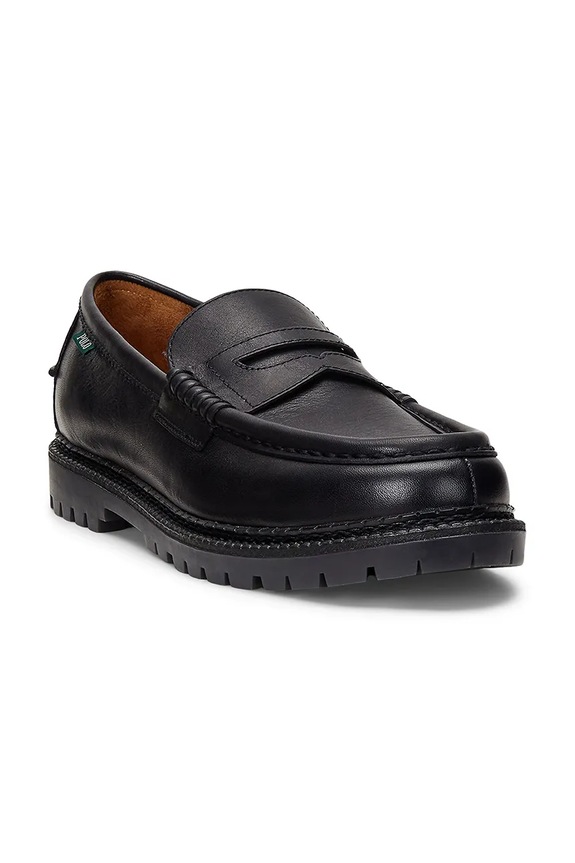 Polo Ralph Lauren mokasyny skórzane LEATHER-JETT PENNY 803961420001 czarny SS26