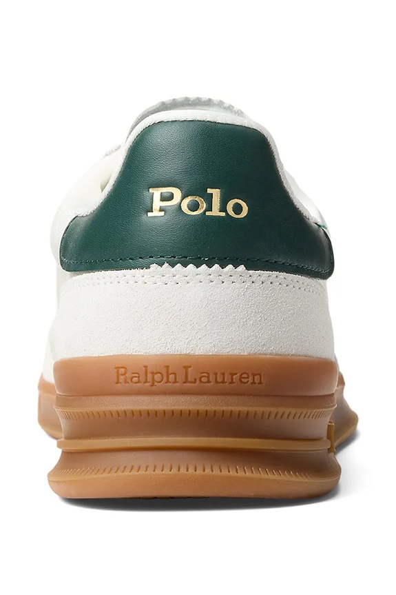 Shoes Polo Ralph Lauren leather sneakers NYLON/SUEDE-HRT AERA 809P09761001 white