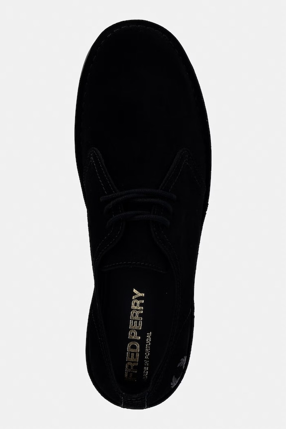 Fred Perry pantofi de piele întoarsă negru B9350