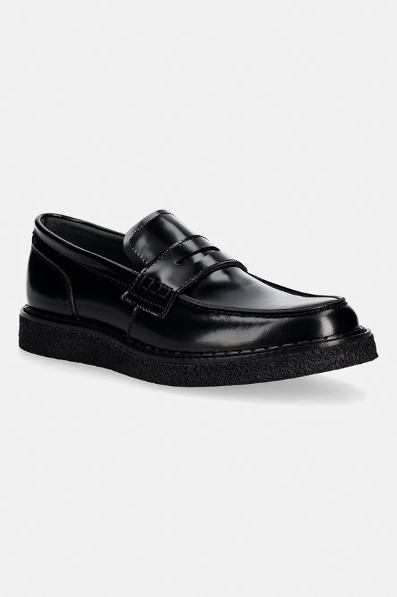Fred Perry leather loafers formal black SB1345