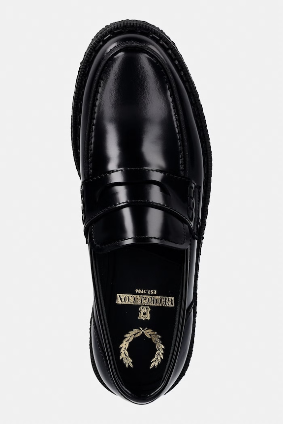 Fred Perry leather loafers black SB1345