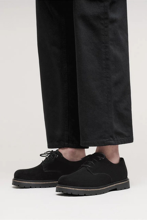 Birkenstock Highwood Lace Low men's suede flat heeled shoes 1030209