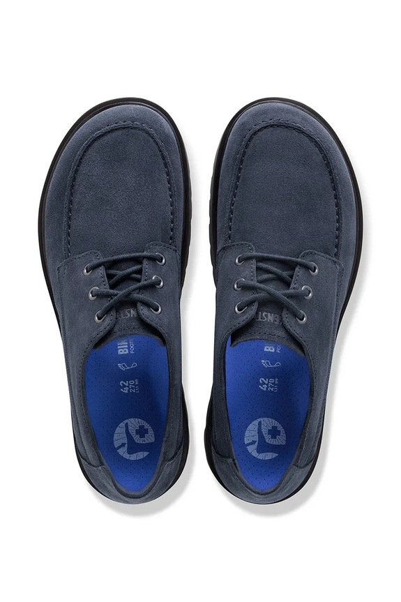 Birkenstock Highwood Moc Lace Low shoes flat heeled Men's suede navy 1032044