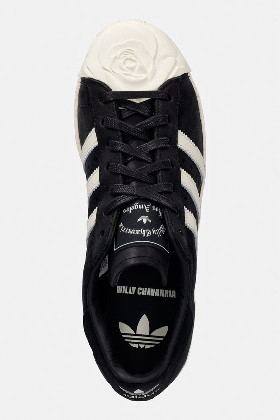 adidas Originals x Willy Chavarria Superstar σνίκερς δερμάτινα μαύρο KJ2029