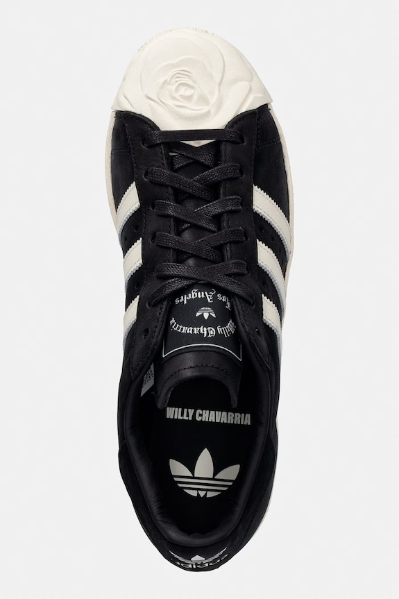 adidas Originals x Willy Chavarria Superstar σνίκερς δερμάτινα μαύρο KJ2029