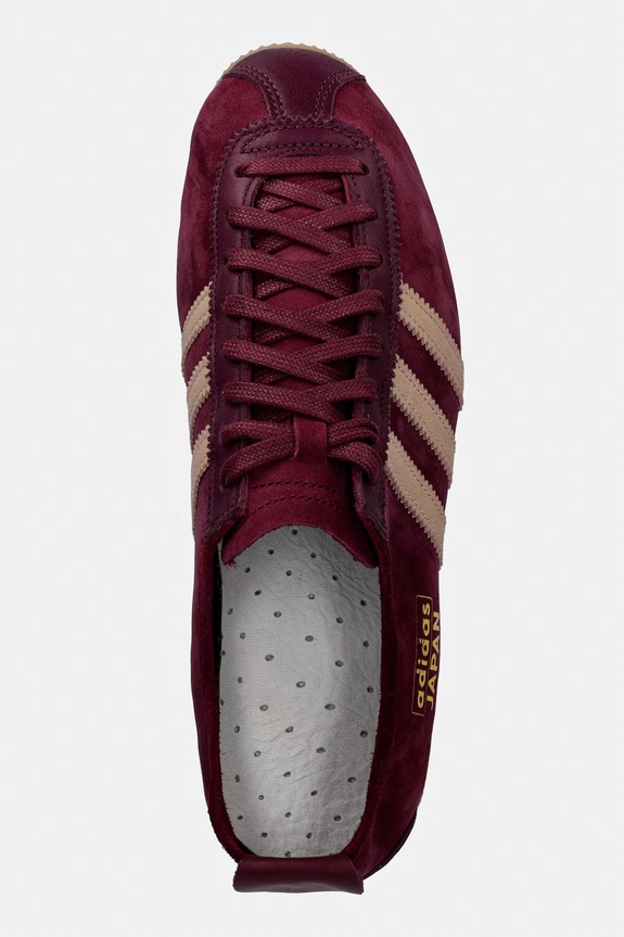 adidas Originals Japan sneakers pentru bărbați din piele întoarsă burgundia KJ6901