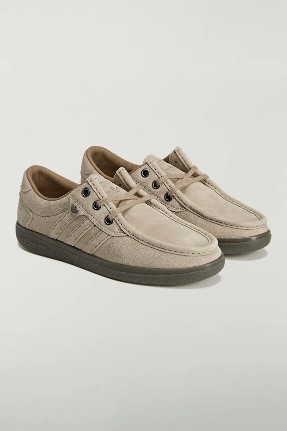 adidas Originals PUNSTOCK x SPZL mocasini pentru bărbați din piele întoarsă KK3672 bej SS26