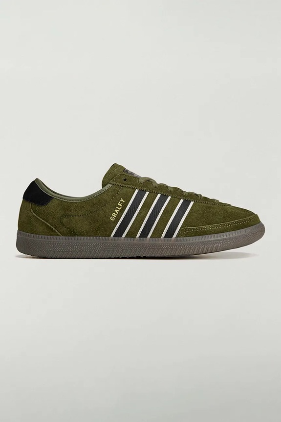 adidas Originals GRALFY x SPZL sneakers pentru bărbați din piele întoarsă verde KK4203