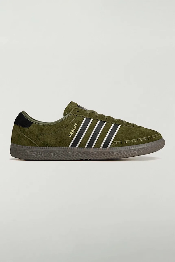 adidas Originals GRALFY x SPZL sneakers pentru bărbați din piele întoarsă verde KK4203