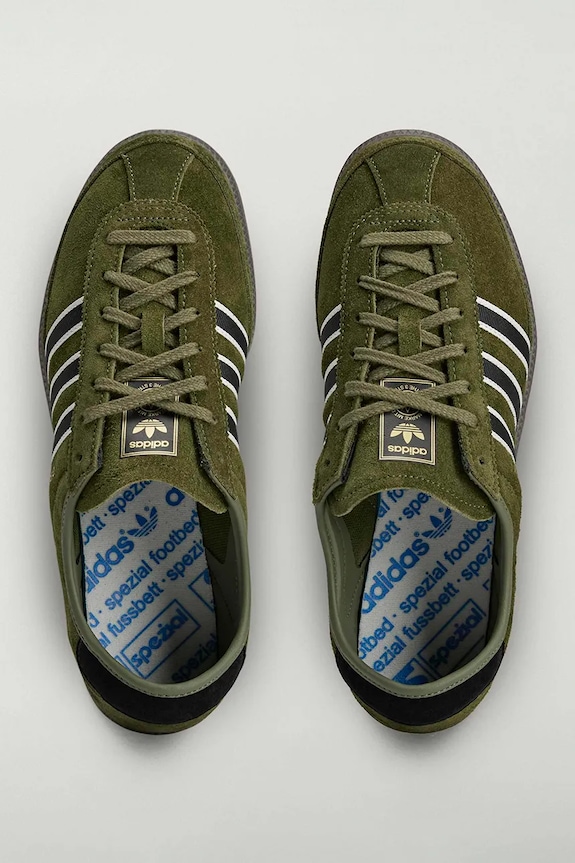 adidas Originals GRALFY x SPZL sneakers pentru bărbați din piele întoarsă verde KK4203