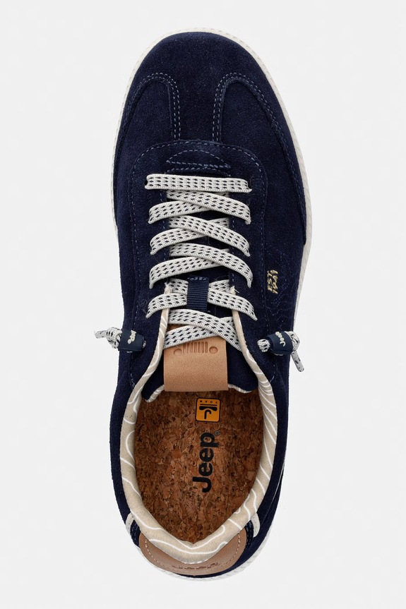 Jeep JEEPSTER SUEDE sneakersy męskie zamszowe granatowy JM61061A016