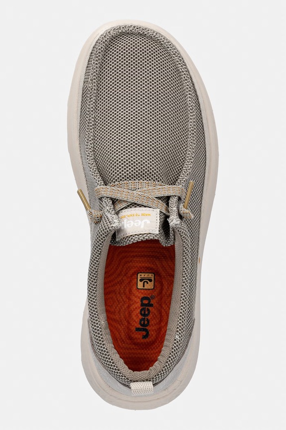 Jeep mokasyny męskie KAUAI WALLABEE KNIT beżowy JM61090A023